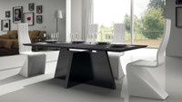 Стол Milos 182/glass marble black